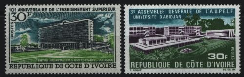 Elfenbeinküste 1970 - Mi-Nr. 355 & 357 ** - MNH - 2 Ausgaben