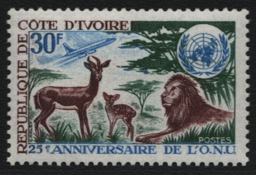 Elfenbeinküste 1970 - Mi-Nr. 363 ** - MNH - Wildtiere / Wild animals