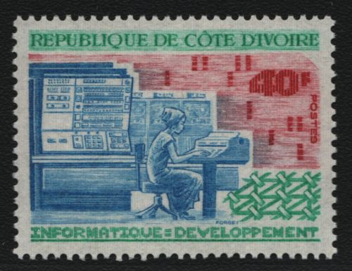 Elfenbeinküste 1972 - Mi-Nr. 412 ** - MNH - Informationstechnologie