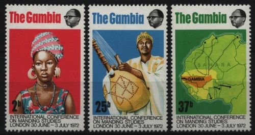 Gambia 1972 - Mi-Nr. 270-272 ** - MNH - Manding-Studien-Konfernez