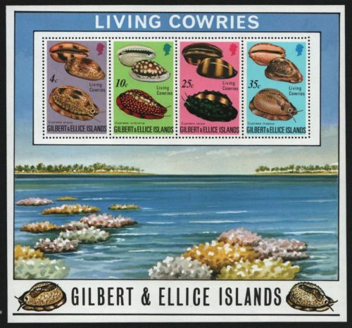 Gilbert und Ellice 1975 - Mi-Nr. Block 2 ** - MNH - Meeresschnecken