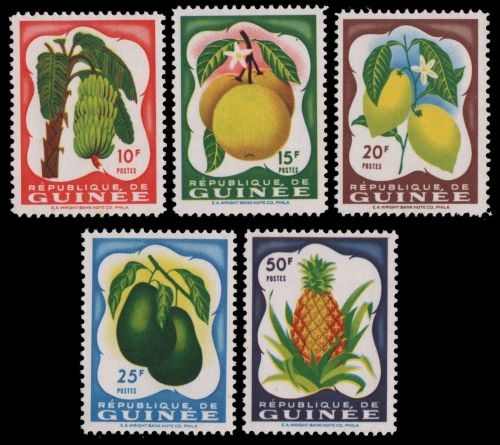 Guinea 1959 - Mi-Nr. 16-20 ** - MNH - Freimarken / Definitives