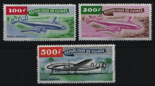 Guinea 1959 - Mi-Nr. 21-23 ** - MNH - Flugzeuge / Airplanes