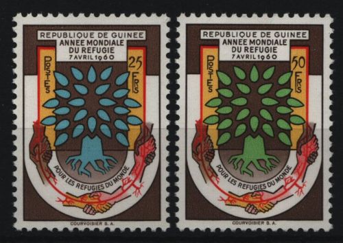 Guinea 1960 - Mi-Nr. 42-43 ** - MNH - Weltflüchtlingsjahr