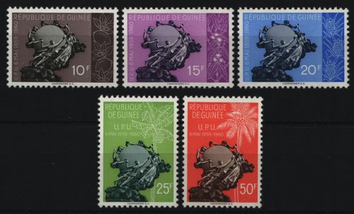 Guinea 1960 - Mi-Nr. 44-48 ** - MNH - UPU