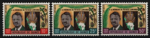 Guinea 1962 - Mi-Nr. 92-94 ** - MNH - Patrice Lumumba