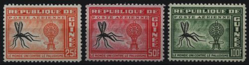 Guinea 1962 - Mi-Nr. 102-104 ** - MNH - Malaria