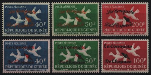 Guinea 1962 - Mi-Nr. 145-148 I & II ** - MNH - Raumfahrt / Space