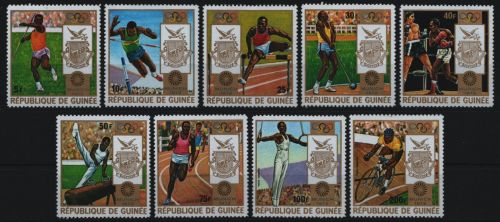 Guinea 1972 - Mi-Nr. 640-648 A ** - MNH - Olympia München