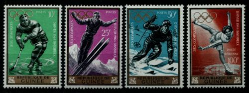 Guinea 1964 - Mi-Nr. 235-238 A ** - MNH - Olympia Innsbruck