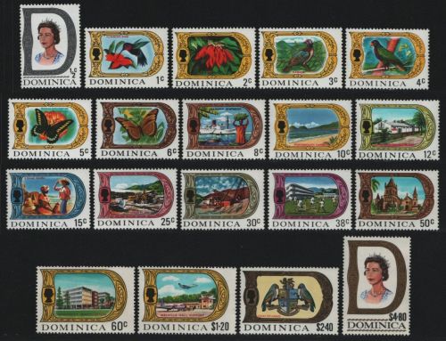 Dominica 1969 - Mi-Nr. 267-285 ** - MNH - Queen Elisabeth II