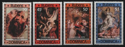 Dominica 1978 - Mi-Nr. 586-589 ** - MNH - Gemälde / Paintings - Rubens