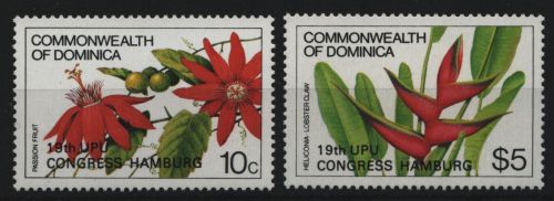 Dominica 1984 - Mi-Nr. 861-862 ** - MNH - Blumen / Flowers - UPU