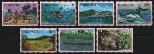 Grenada 1976 - Mi-Nr. 733-739 ** - MNH - Tourismus
