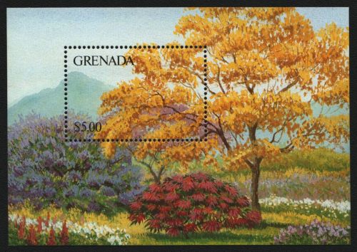 Grenada 1986 - Mi-Nr. Block 167 ** - MNH - Bäume / Trees