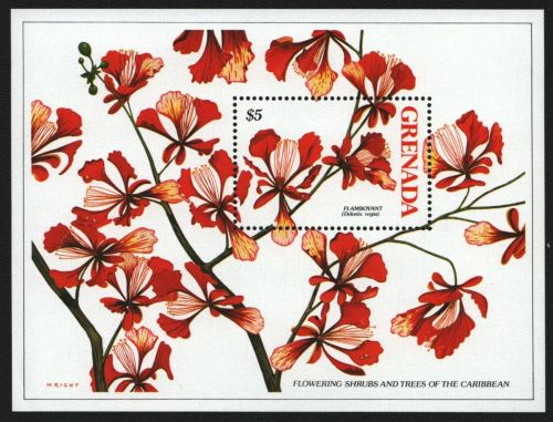 Grenada 1988 - Mi-Nr. Block 212 ** - MNH - Blüten / Blossoms