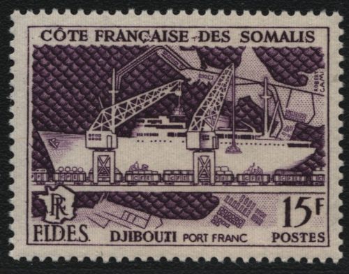 Französische Somaliküste 1956 - Mi-Nr. 312 ** - MNH - Schiffe / Ships