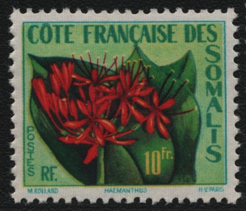 Französische Somaliküste 1958 - Mi-Nr. 318 ** - MNH - Blumen / Flowers