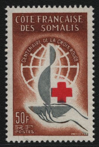 Französische Somaliküste 1963 - Mi-Nr. 350 ** - MNH - Rotes Kreuz / Red cross