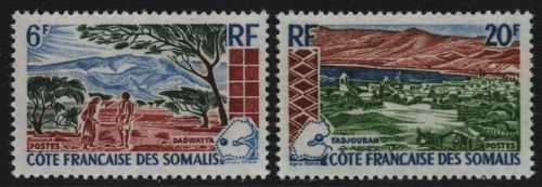 Französische Somaliküste 1965 - Mi-Nr. 367-368 ** - MNH - Natur - Landschaften