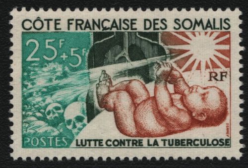 Französische Somaliküste 1965 - Mi-Nr. 370 ** - MNH - Tuberkulose