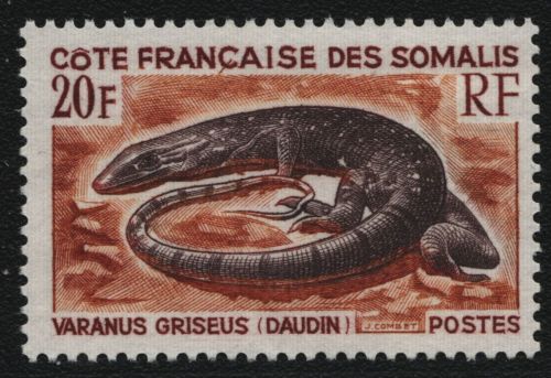Französische Somaliküste 1967 - Mi-Nr. 385 ** - MNH - Reptilien / Reptiles