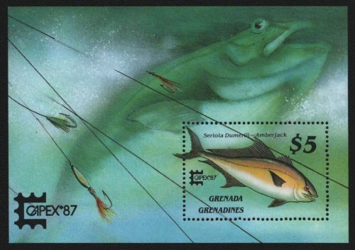 Grenada-Grenadinen 1987 - Mi-Nr. Block 136 ** - MNH - Fische / Fish