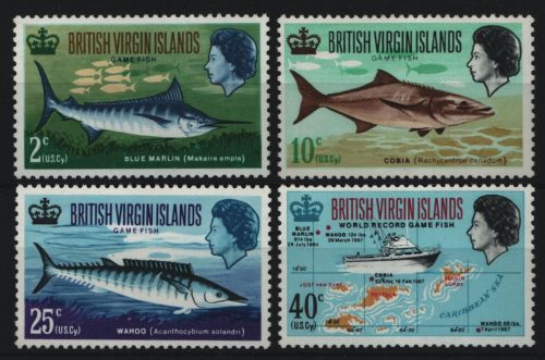 Jungferninseln 1968 - Mi-Nr. 182-185 ** - MNH - Fische / Fish