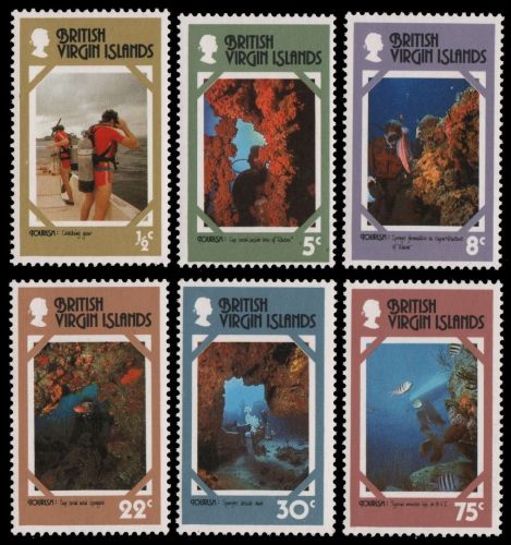 Jungferninseln 1978 - Mi-Nr. 327-332 ** - MNH - Fische / Fish