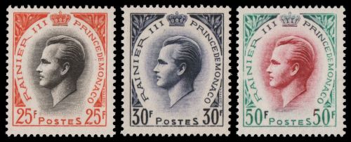 Monaco 1959 - Mi-Nr. 622-624 ** - MNH - Fürst Rainier III