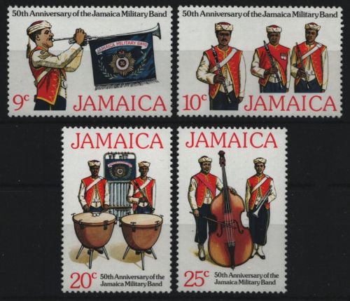 Jamaika 1977 - Mi-Nr. 431-434 ** - MNH - Militärkapelle