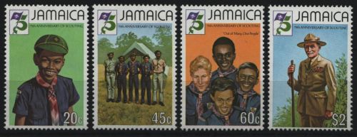 Jamaika 1982 - Mi-Nr. 532-535 ** - MNH - Pfadfinder / Scouts