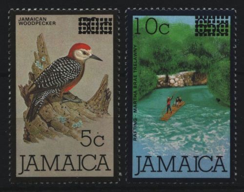 Jamaika 1986 - Mi-Nr. 643-644 ** - MNH - Freimarken mit Aufdruck
