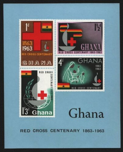 Ghana 1963 - Mi-Nr. Block 8 ** - MNH - Rotes Kreuz / Red cross