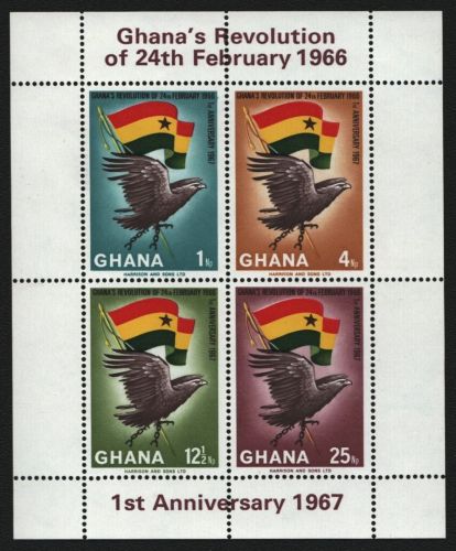 Ghana 1967 - Mi-Nr. Block 24 A ** - MNH - Vögel / Birds