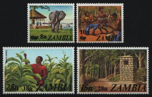 Sambia 1979 - Mi-Nr. 197-200 ** - MNH - neuer Wert - Freimarken / Definitives