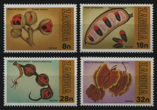 Sambia 1981 - Mi-Nr. 241-244 ** - MNH - Pflanzen / Plants