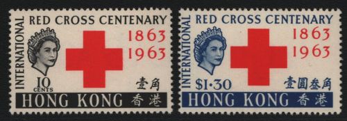 Hongkong 1963 - Mi-Nr. 212-213 ** - MNH - Rotes Kreuz / Red cross
