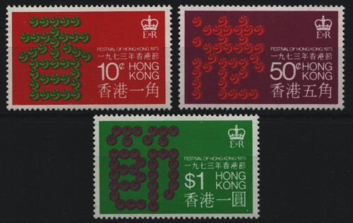 Hongkong 1973 - Mi-Nr. 284-286 ** - MNH - Hongkong-Festival