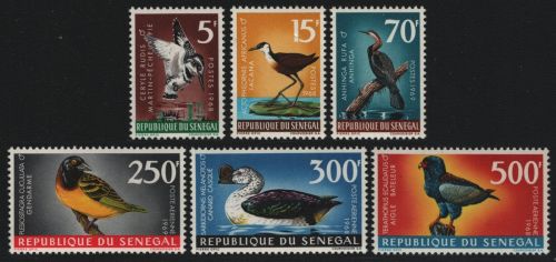 Senegal 1968 - Mi-Nr. 378-383 ** - MNH - Vögel / Birds (II)
