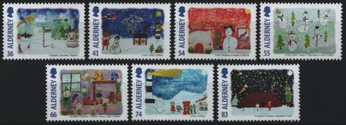 Alderney 2014 - Mi-Nr. 512-518 ** - MNH - Weihnachten / X-mas