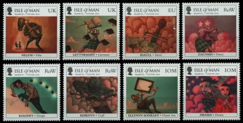 Isle of Man 2014 - Mi-Nr. 1900-1907 ** - MNH - Volksmusikinstrumente