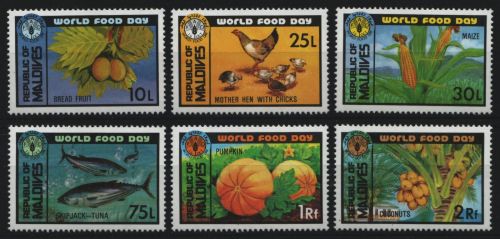 Malediven 1981 - Mi-Nr. 964-969 ** - MNH - Früchte / Fruits