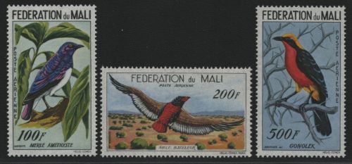 Mali 1960 - Mi-Nr. 3-5 ** - MNH - Vögel / Birds (II)