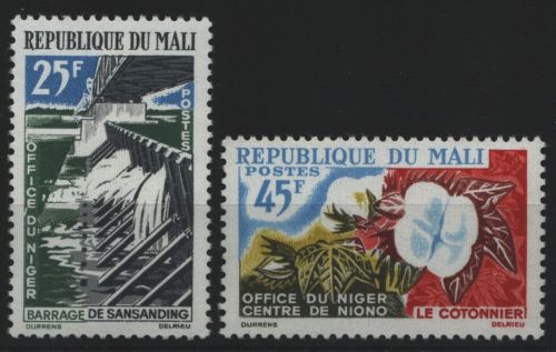 Mali 1962 - Mi-Nr. 53-54 ** - MNH - "Office du Niger"
