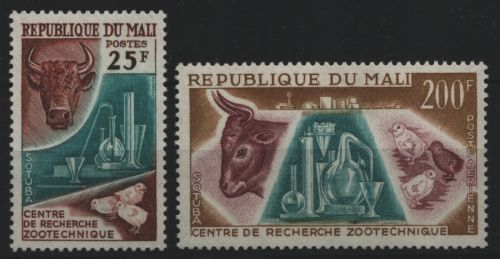Mali 1963 - Mi-Nr. 58-59 ** - MNH - Zoologisch-technische Forschung