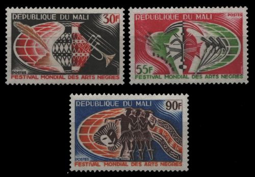 Mali 1966 - Mi-Nr. 120-122 ** - MNH - Afrikanische Kunst / African art