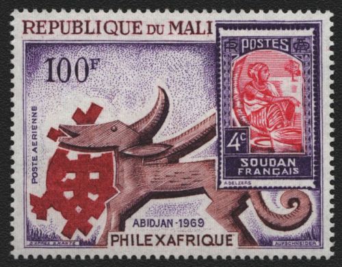 Mali 1969 - Mi-Nr. 179 ** - MNH - Marke auf Marke