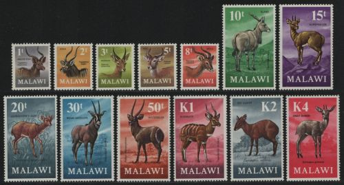 Malawi 1971 - Mi-Nr. 148-160 ** - MNH - Wildtiere / Wild animals (I)