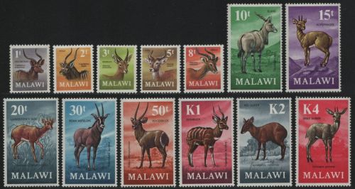 Malawi 1971 - Mi-Nr. 148-160 ** - MNH - Wildtiere / Wild animals (II)
